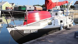 Ep 3, Boat Tour of Modified Contessa 26 before Crossing the North Atlantic Single Handed