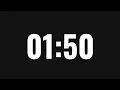 1 50 Minute Timer Countdown with Alarm One Minute Fifty Sec Timer 110 Second Timer No Music