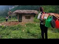 Download Lagu She Completed The Kitchen Frame For Her Dream Home - Living With Nature - Living Off The Grid