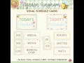 Garden Gingham Visual Schedule Cards Classroom Decor