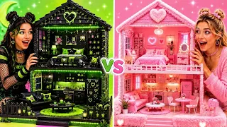 DESAFIO ÉPICO DE CASA DE BONECAS! ✨ Alt vs Soft Mini Casas | 123 GO!