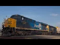 CSX 1976 Conrail heritage unit in the sunset Fostoria OH Feb 16 2026