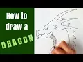 How to draw a dragon head for beginners