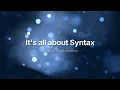 Syntax Ch 2