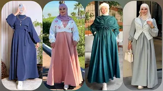 أجمل تشكيلة فساتين شتاء 2025 2026 للمحجبات دريسات خروج للبنات موضة شتاء 2025 Winter 2025 Dresses 