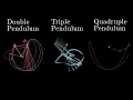 Simulating three pendulums - Which one is more chaotic