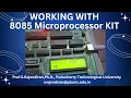 working with 8085 microprocessor kit step by step guide with an example