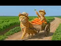 Download Lagu Mama Cat Harvests Blueberries and Carrots, Then Cooks Toast and Fried Rice for Her Kitten 🍞🥕💙