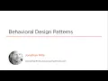 Behavioral Design Patterns