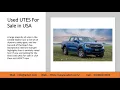 Used UTES For Sale in USA