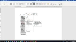 Database 3 Access Data Dictionary for Table
