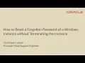How to Reset the Forgotten Password of a Windows Instance without Terminating the Instance
