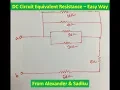 Series Parallel Equivalent Resistance Solution Alexander problem 2 45 a