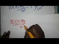 1000 to