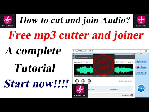 Download MP3 Free Audio Cutter and Joiner  Tutorials Download With Software
