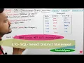 5 10 - Select Distinct Statement sql distinct unique sql select distinct sql course online