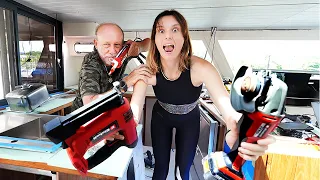 ALUMINIUM CATAMARAN REFIT: Making Our Boat Pretty (finally)