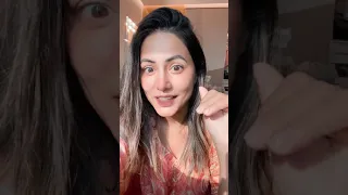 hina khan live cute instagram