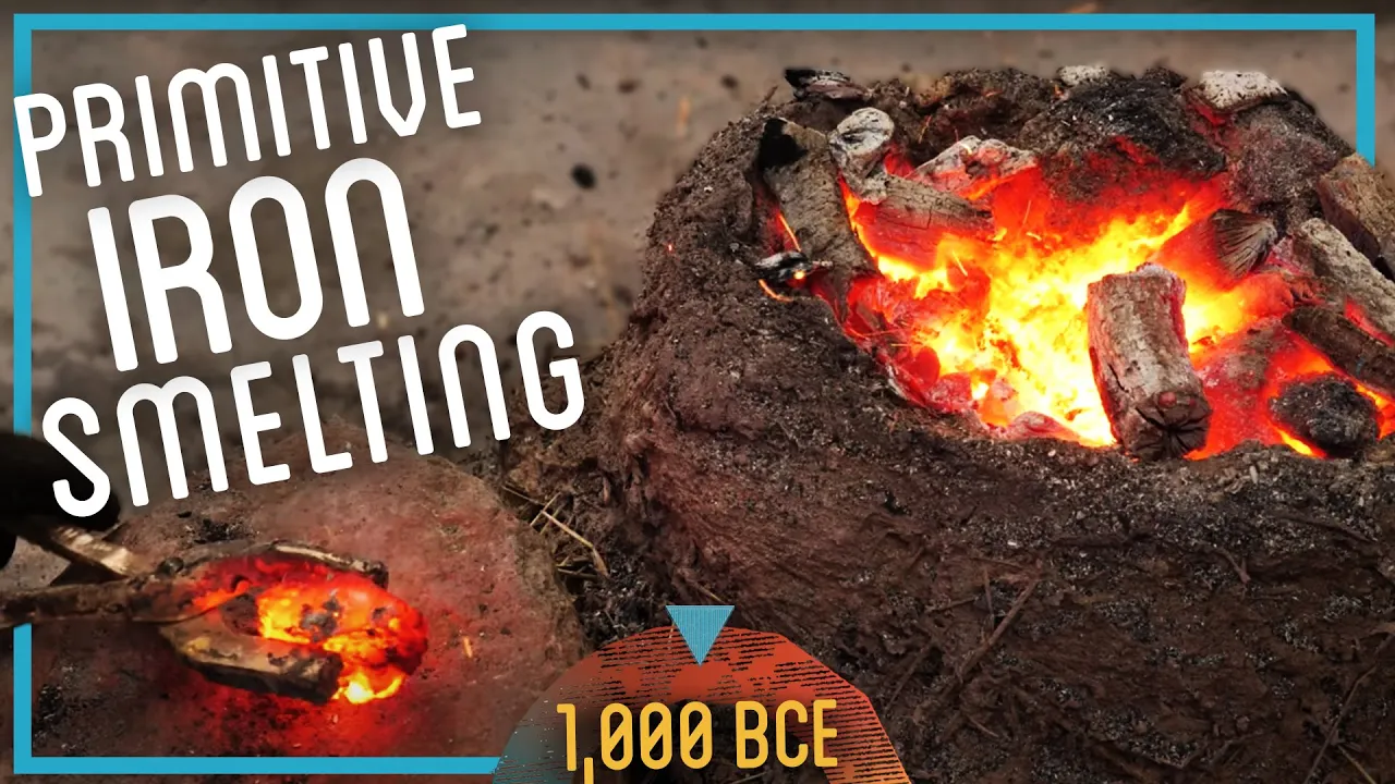 Smelting Iron from ROCKS (Primitive Iron Age Extraction)