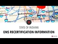 Indiana EMS Recertification Requirements EMT-CE com