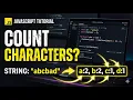 Count Characters in a String in JavaScript Coding Interview Question