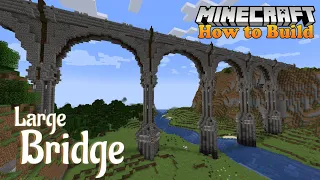 Minecraft Large Bridge Design Schematic Included