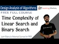 Time Complexity of Linear Search and Binary Search Lesson 33 Algorithms Learning Monkey