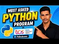 Palindrome Program in Python Most Asked Python Interview Question Python Tutorial