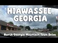 US-76 West Driving Tour Cruise Through Downtown Hiawassee Georgia Mountains