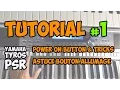 Yamaha PSR Tutorial 1 Power up button Auto Power Off tricks EN FR