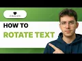 How to Rotate Text in Inkscape 2026 Full Guide