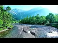 AMAZING JAPANESE RIVER, BIRDSONG WITH BABBLING BROOK SOUND, BEAUTIFUL PLACE TO RELAX
