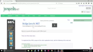 How do I prevent XSS attack at JSP HTML form - javapedia net