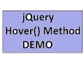 TAMIL HOVER METHOD IN JQUERY DEMO