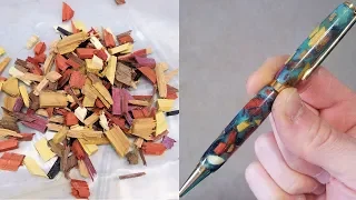 Making an Epoxy Resin Pen with Exotic Scrap Wood