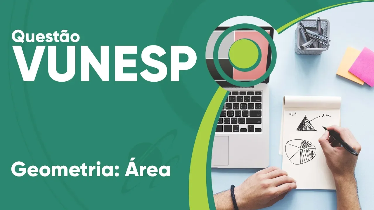 VUNESP 2019 - Geometria: Área (questão resolvida) - P. M. de Valinhos