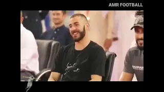 الجمهور يهتف بجملة                         أمام كريم بنزيما     دندنها