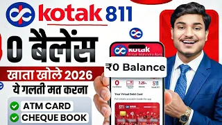 kotak mahindra bank open account zero balance kotak 811 account opening online zero balance