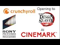 Opening To Demon Slayers Infinite Castle 2025 2026 Cinemark Theater