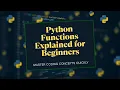 Python Functions Explained Beginner Python Tutorial W3Schools