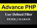 User Defined Function to Filter Data in PHP Hindi