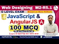 O Level Web Designing M2-R5 1 JavaScript AngularJS 100 MCQ Questions GyanXp