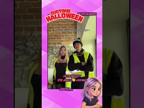 CRISTIANO BORSI E VIOLA SILVI COSTUME DA LADRI AD HALLOWEEN 2025 #tiktok #webboh #perte