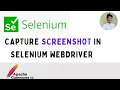 How to take screenshot in selenium WebDriver