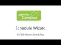 Master Scheduler for ES MS Schedule Wizard