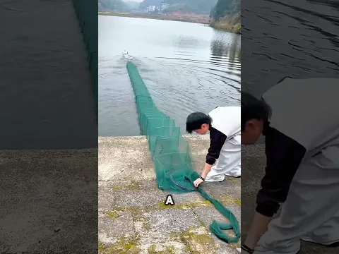 He caught fish without ever getting into the water