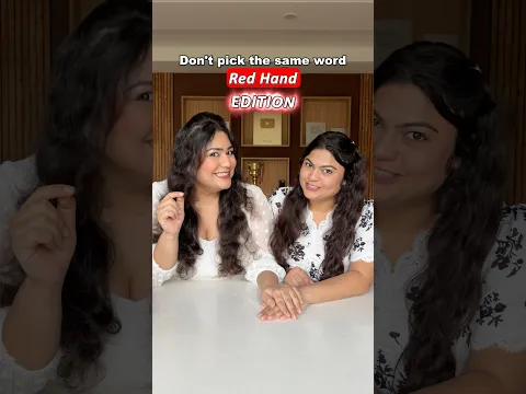 Don’t SAY the same word challenge Red Hand Edition! #thakursisters #funnychallenges