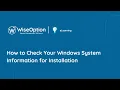 eLearning Set Up - Windows System Properties