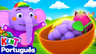 Cesta De Frutas deliciosa | Música Das Frutas + Mais Músicas Infantis | Kent o Elefante