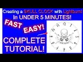 Create a Skull Clock with Lightburn in under FIVE Minutes